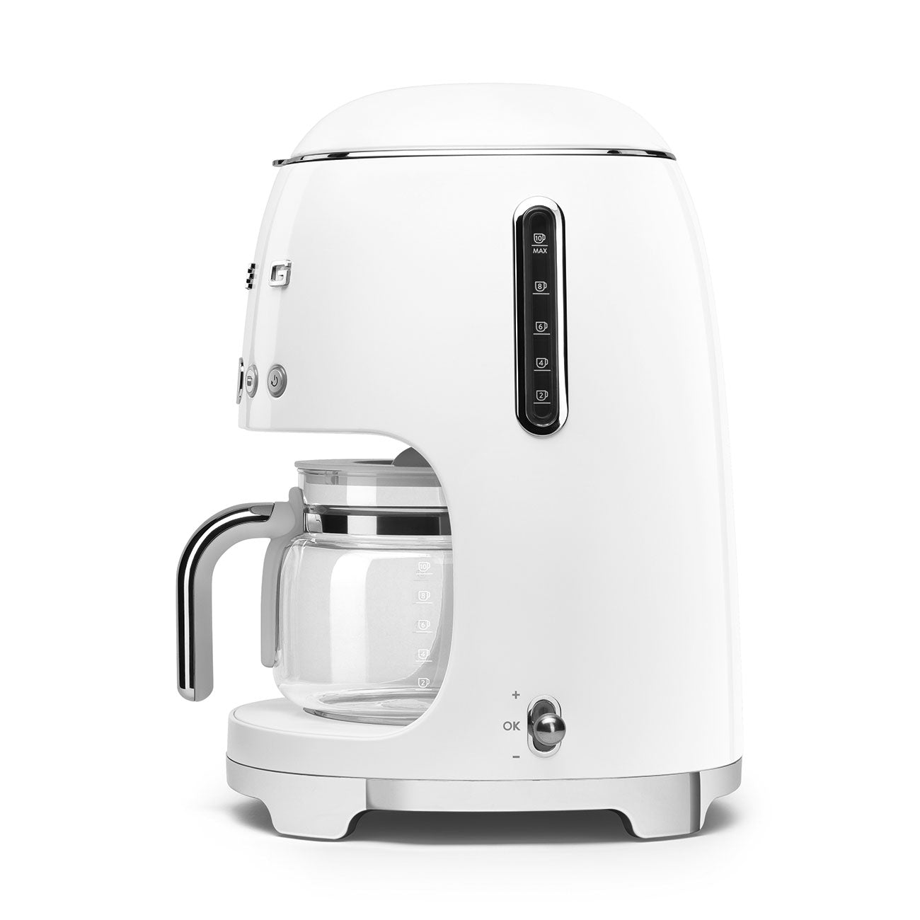 Drip-filter coffee machine Retro-style White Glossy