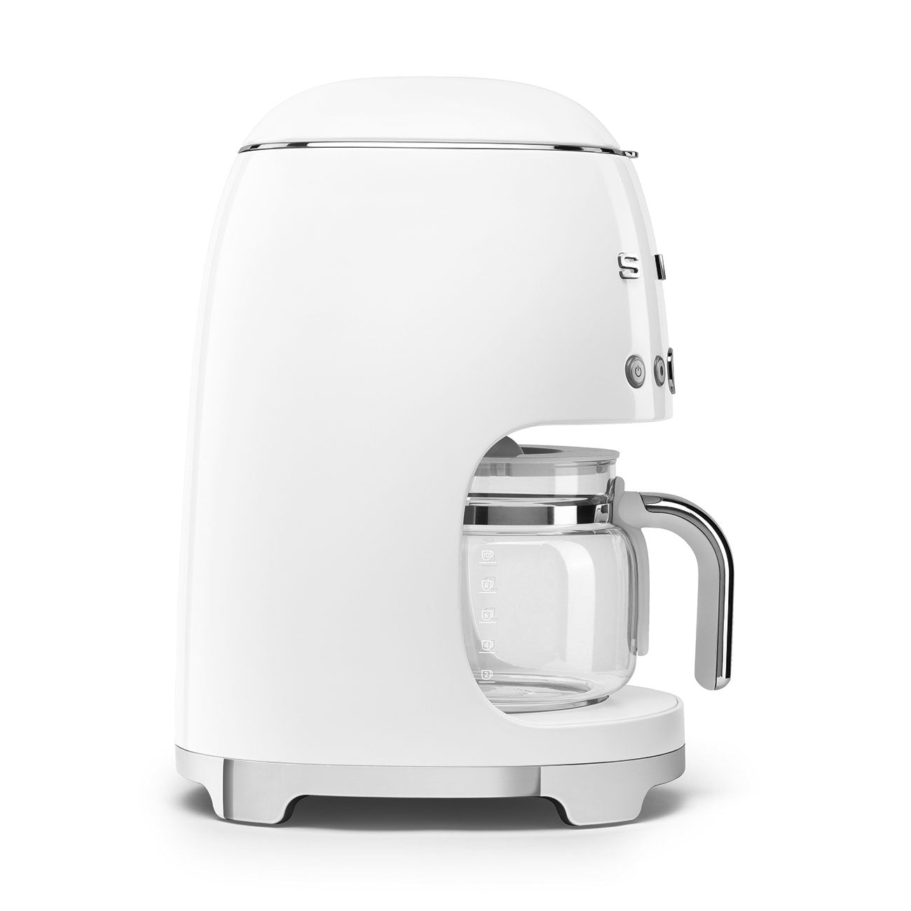 Drip-filter coffee machine Retro-style White Glossy