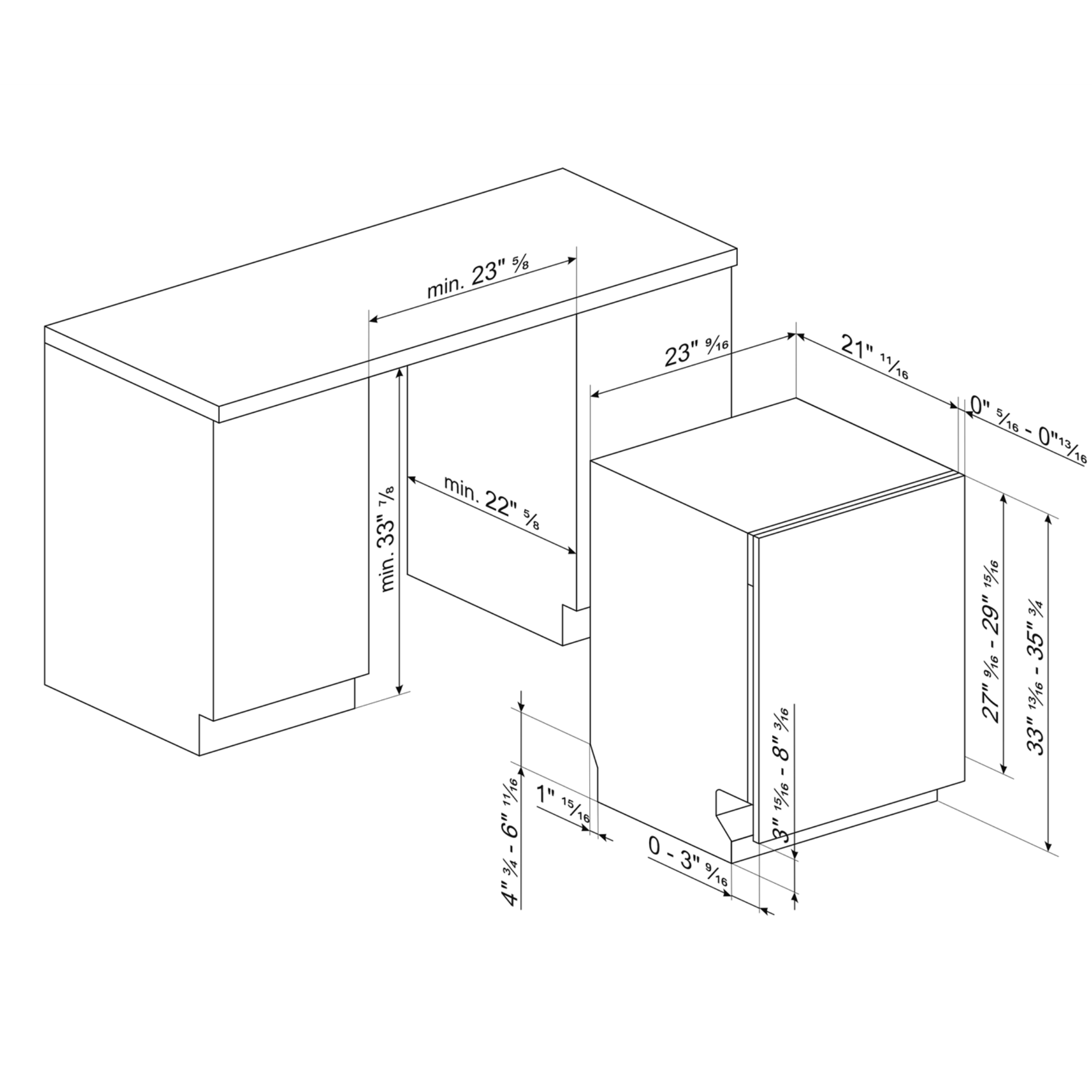24" Integrated Dishwasher - Orbital Wash + FlexiDuo Loading (Panel-Ready)
