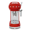 Espresso coffee machine Retro-style Red Glossy