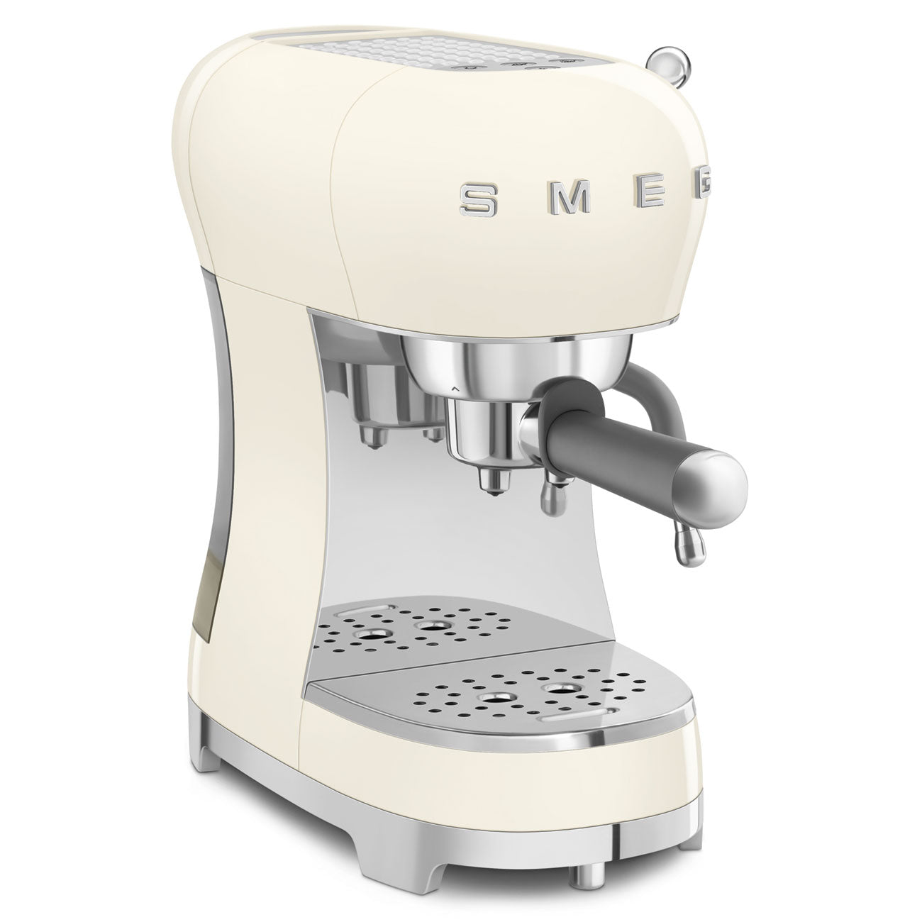 Espresso coffee machine Retro-style Cream Glossy