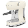 Espresso coffee machine Retro-style Cream Glossy