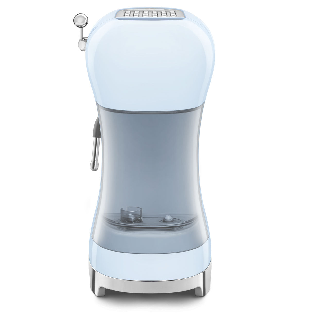 Espresso coffee machine Retro-style Pastel blue Glossy