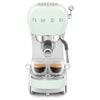 Espresso coffee machine Retro-style Pastel green Glossy