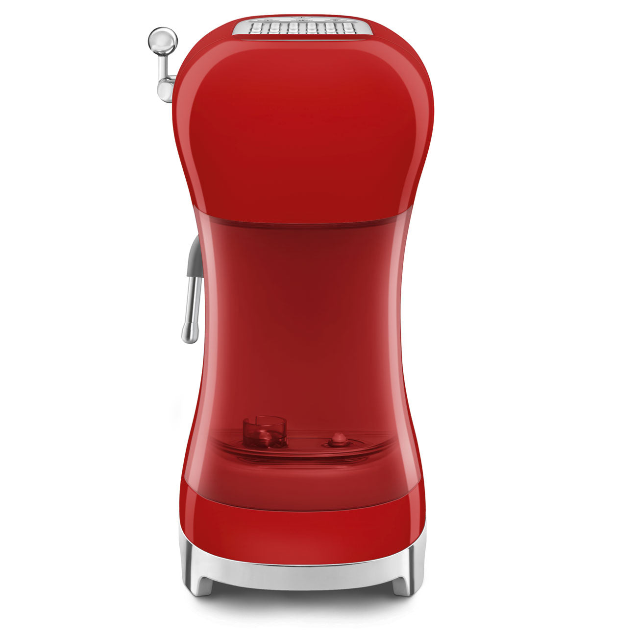 Espresso coffee machine Retro-style Red Glossy - Open Box