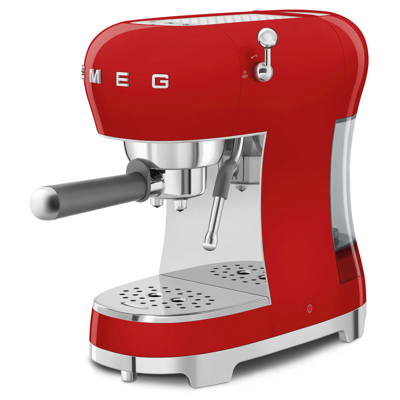 Espresso coffee machine Retro-style Red Glossy - Open Box