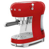 Espresso coffee machine Retro-style Red Glossy