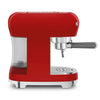 Espresso coffee machine Retro-style Red Glossy