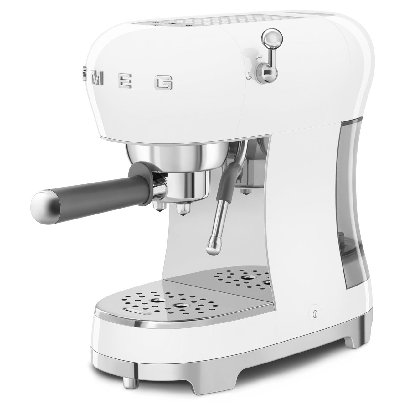 Espresso coffee machine Retro-style White Glossy