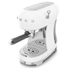 Espresso coffee machine Retro-style White Glossy