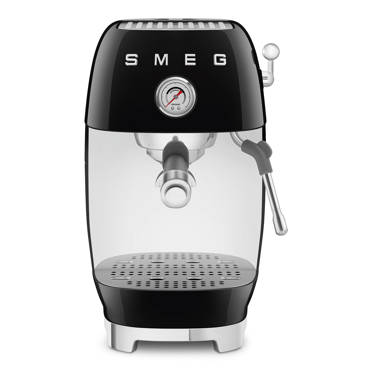 Manual Espresso & Cold Brew Coffee Machine – Retro-Style Black