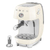 Manual Espresso & Cold Brew Coffee Machine – Retro-Style Cream