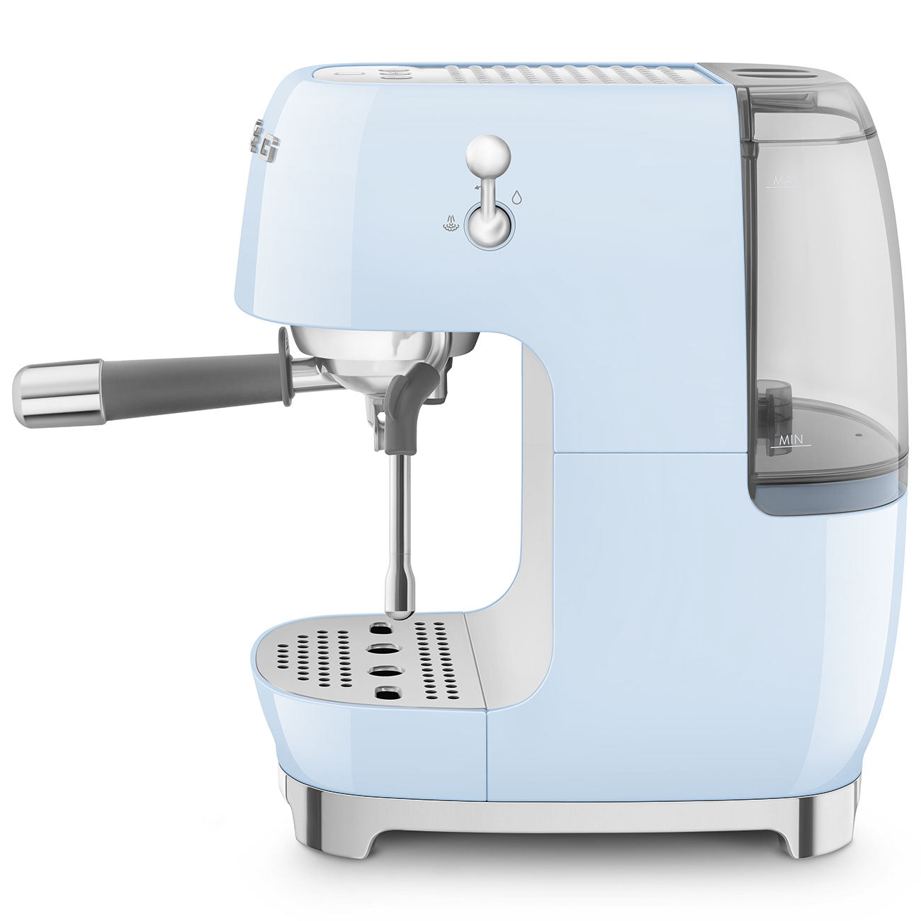 Manual Espresso & Cold Brew Coffee Machine – Retro-Style Pastel Blue