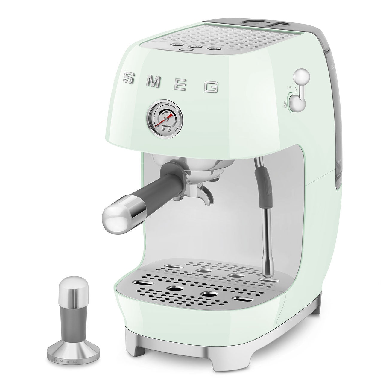 Manual Espresso & Cold Brew Coffee Machine – Retro-Style Pastel Green