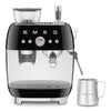 Espresso coffee machine Retro-style Black Glossy