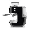 Espresso coffee machine Retro-style Black Glossy