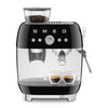 Espresso coffee machine Retro-style Black Glossy