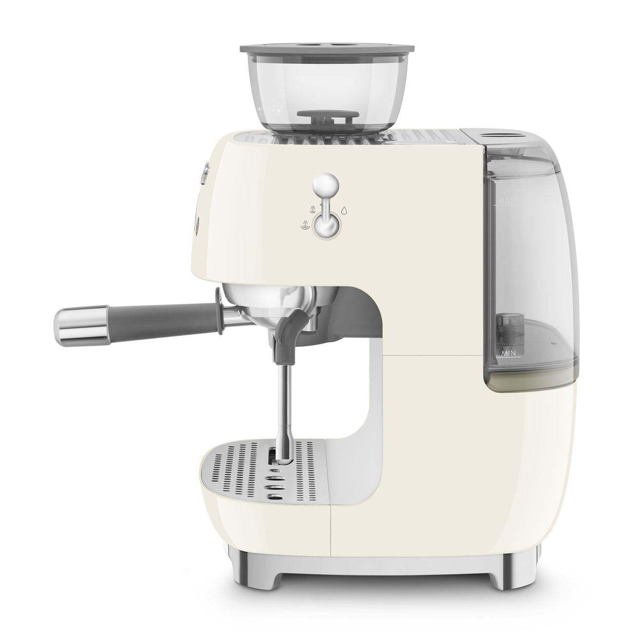 Espresso coffee machine Retro-style Cream Glossy