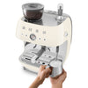 Espresso coffee machine Retro-style Cream Glossy