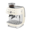 Espresso coffee machine Retro-style Cream Glossy