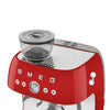 Espresso coffee machine Retro-style Red Glossy