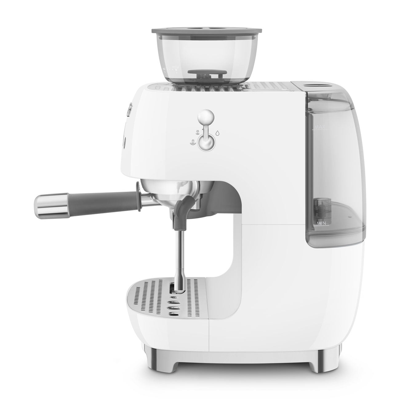 Espresso coffee machine Retro-style White Glossy