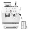 Espresso coffee machine Retro-style White Glossy