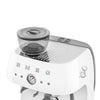 Espresso coffee machine Retro-style White Glossy