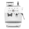 Espresso coffee machine Retro-style White Glossy