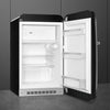 Retro-Style Refrigerator (4.3 cu ft, Right Hinge) – Black