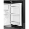Retro-Style Refrigerator (4.3 cu ft, Right Hinge) – Black