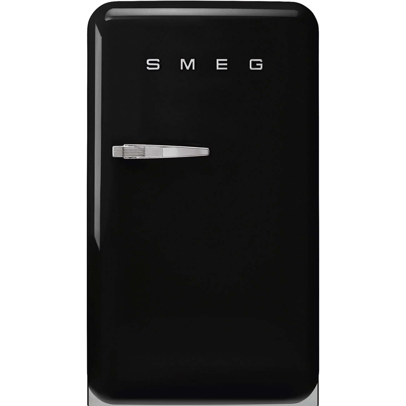 Refrigerator Retro-style Black Glossy