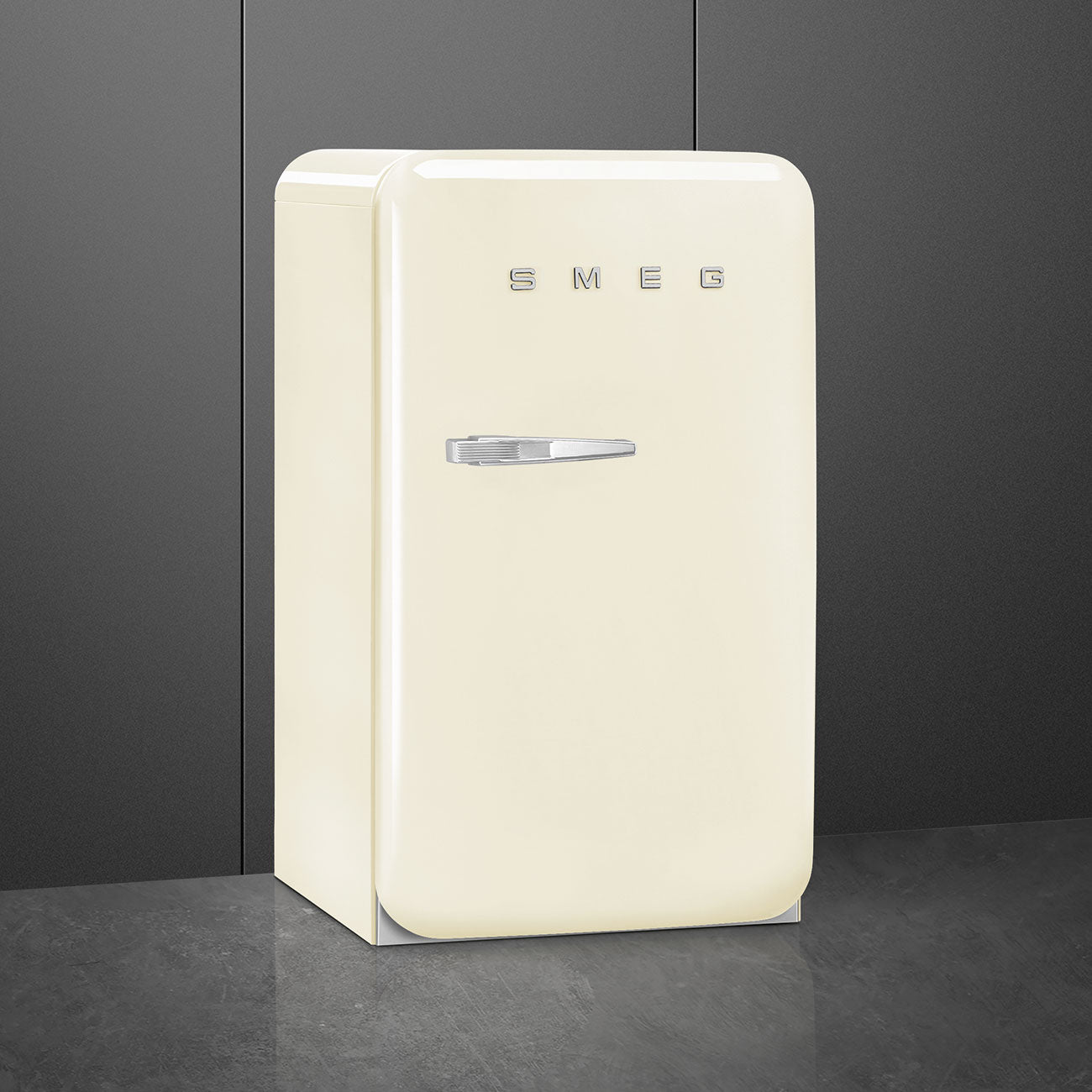 Refrigerator Retro-style Cream Glossy