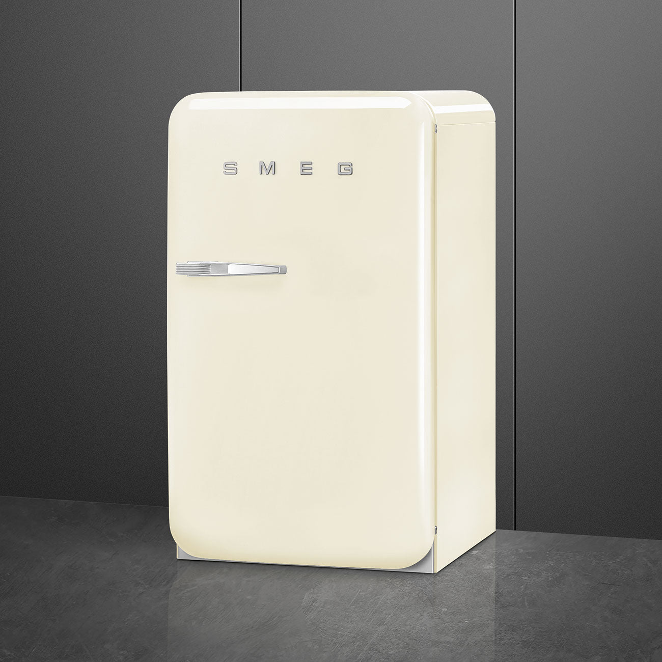 Refrigerator Retro-style Cream Glossy