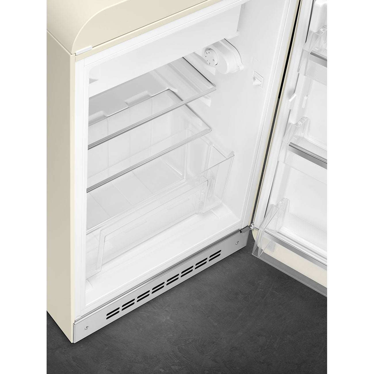 Refrigerator Retro-style Cream Glossy