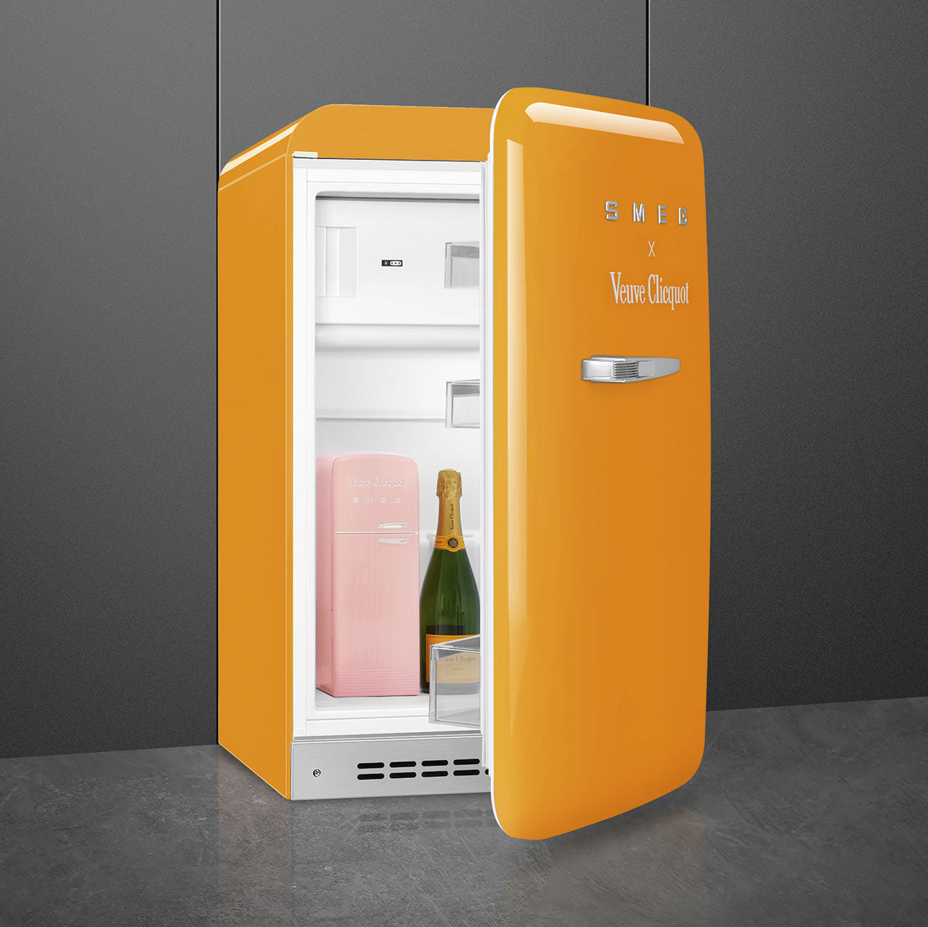 Refrigerator Retro-style Decorated Special Veuve Clicquot Glossy