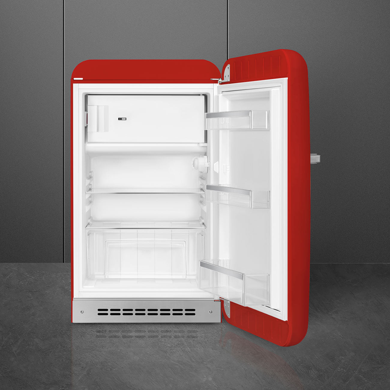 Refrigerator Retro-style Red Glossy