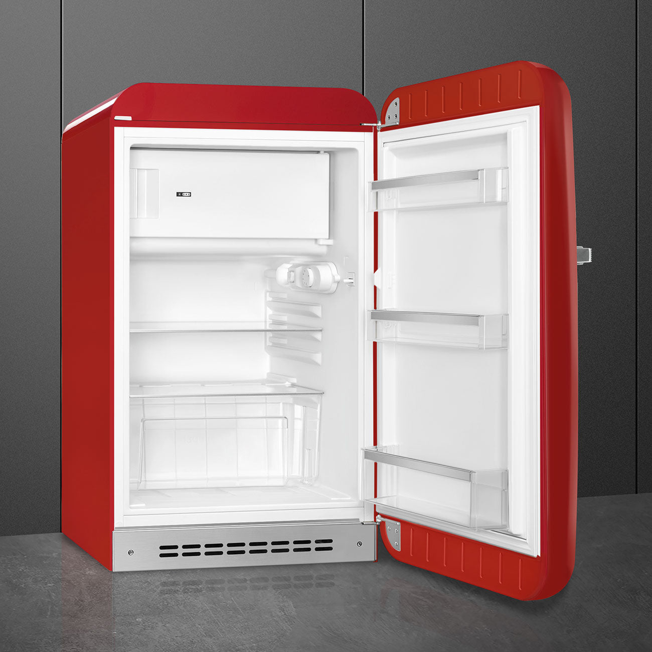 Refrigerator Retro-style Red Glossy