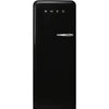 Refrigerator Retro-style Black Glossy