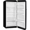 Retro-Style Refrigerator (9.5 cu ft, Right Hinge) – Black Matte