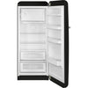 Retro-Style Refrigerator (9.5 cu ft, Right Hinge) – Black Matte