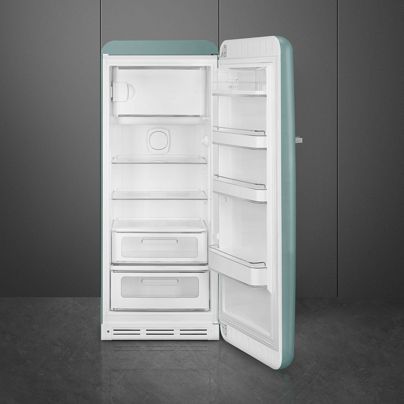 Refrigerator Retro-style Emerald green Matte