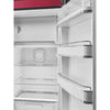 Refrigerator Retro-style Ruby red Matte