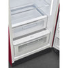 Refrigerator Retro-style Ruby red Matte