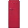 Refrigerator Retro-style Ruby red Matte