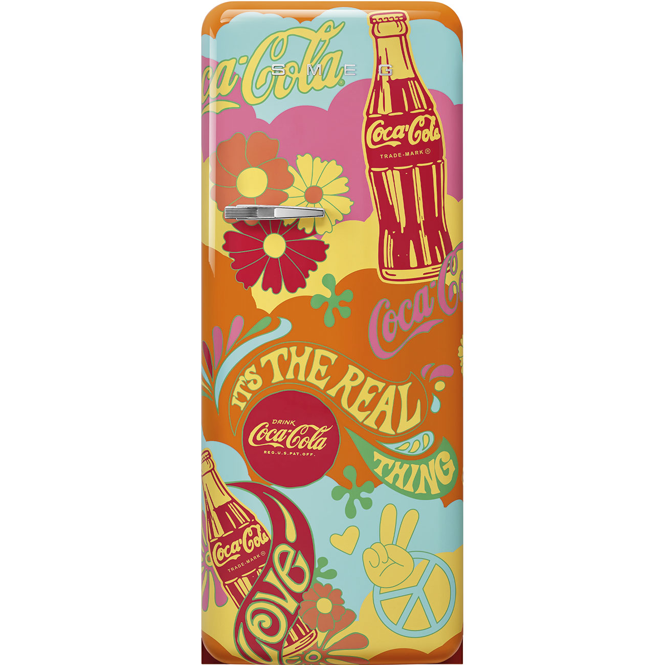 Refrigerator Retro-style Decorated Special Coca Cola Unity Glossy