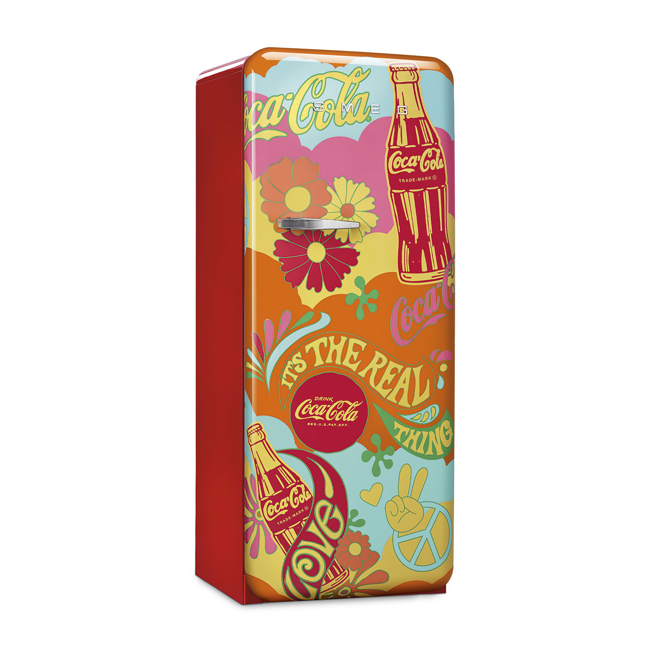 Refrigerator Retro-style Decorated Special Coca Cola Unity Glossy