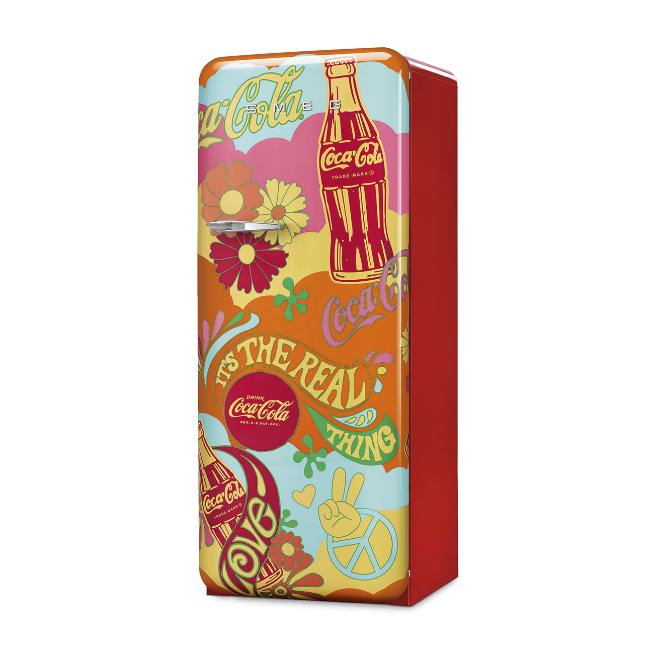 Refrigerator Retro-style Decorated Special Coca Cola Unity Glossy