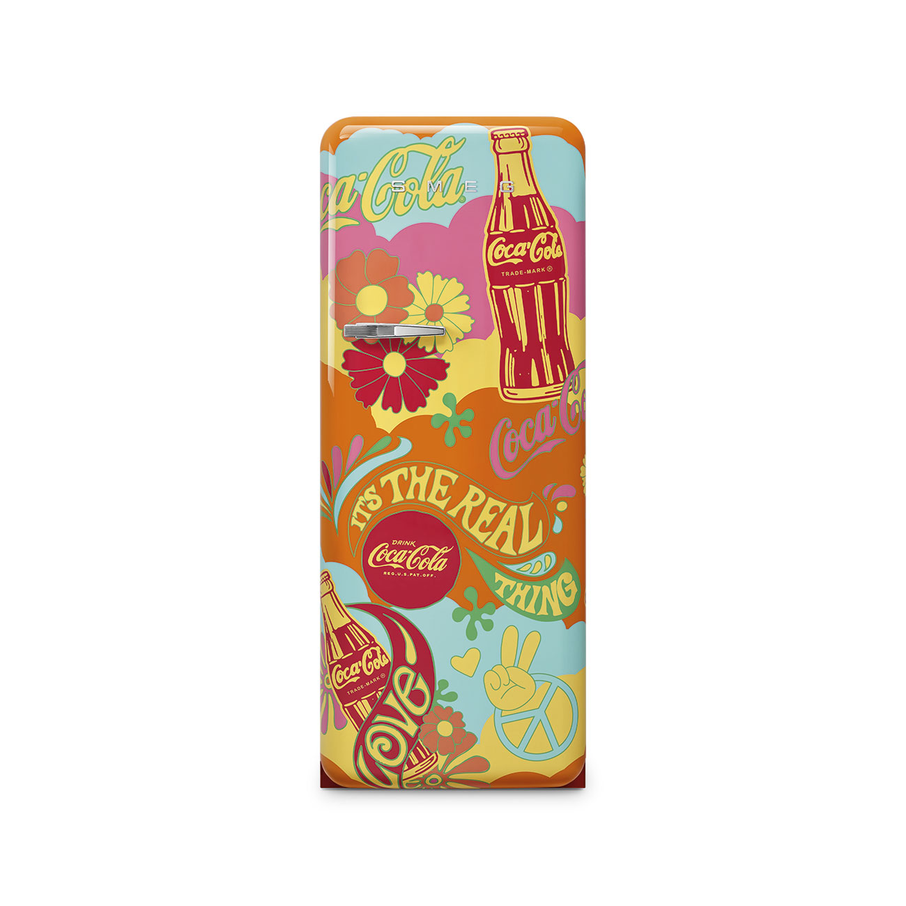 Refrigerator Retro-style Decorated Special Coca Cola Unity Glossy