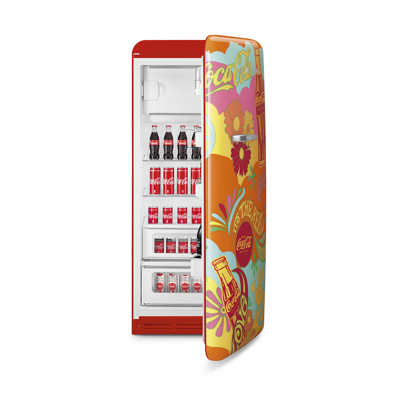 Refrigerator Retro-style Decorated Special Coca Cola Unity Glossy